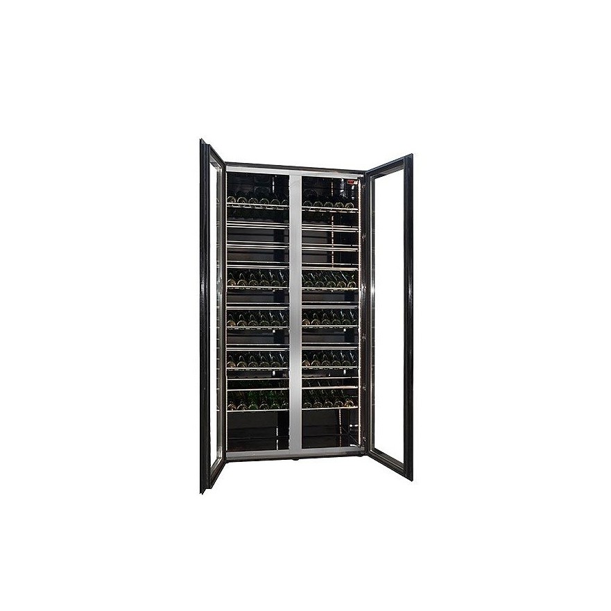 Vinoteca Black Crystal 200 botellas | Profesional, silenciosa y elegante