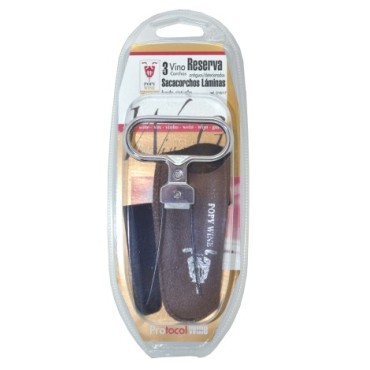 Sacacorchos Reserva Láminas con Funda 2