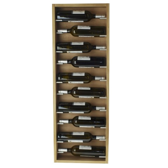 Botellero de Pared para 10 botellas en Roble – Diseño Modular
