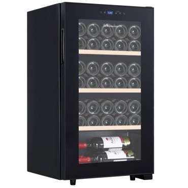 Vinoteca La Sommeliere LS36BLACK – 36 Botellas, Compresor Silencioso y Bajo Consumo