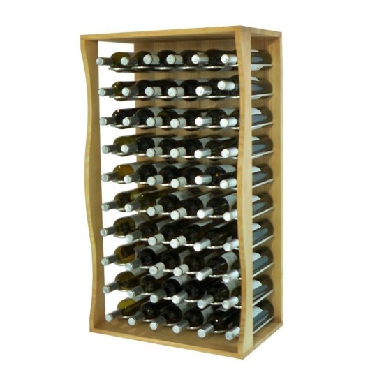 Botellero de Madera para 60 Botellas – Diseño de Pie en Pino Natural