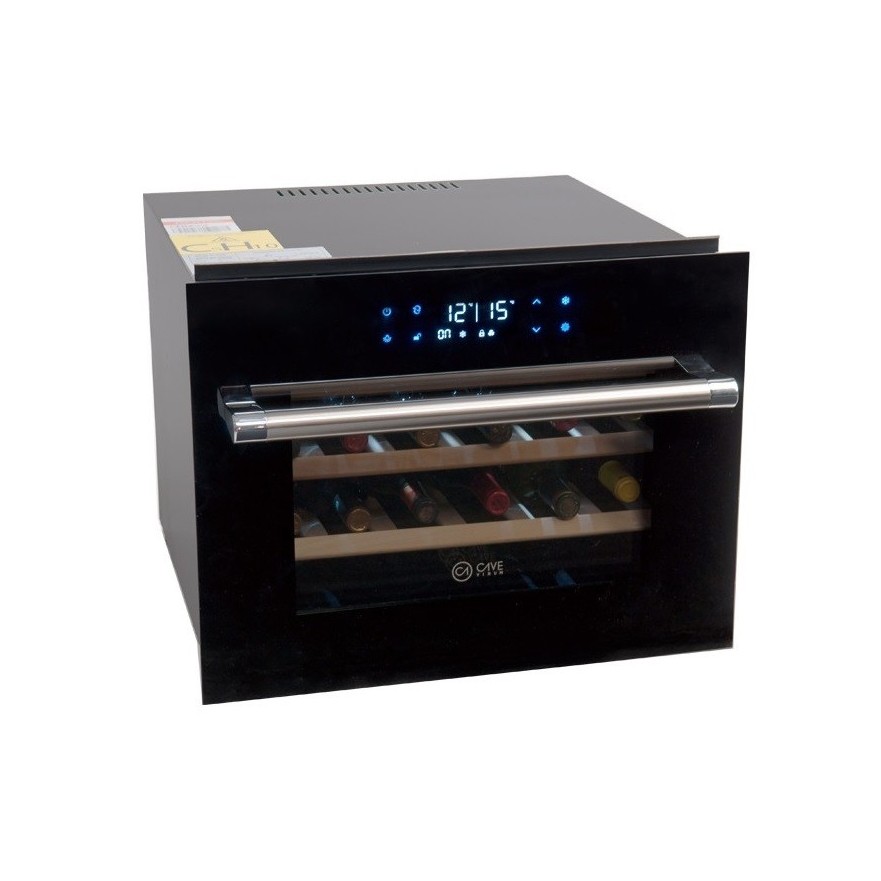 Vinoteca negra encastrable cocina CV-24CE