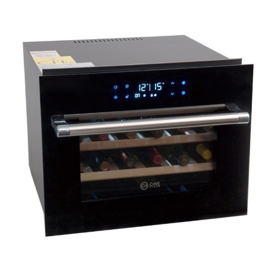 Vinoteca negra encastrable cocina CV-24CE