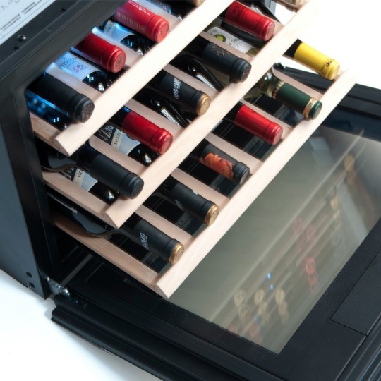 Vinoteca Encastrable columna Negra 24 Botellas CV-24CE para Cocina