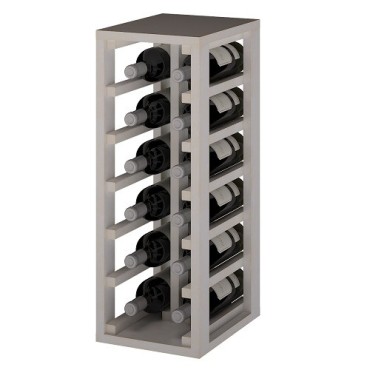 Botellero Blanco de Madera para 12 Botellas – Diseño Modular y Compacto