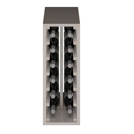 Botellero Blanco 12 Botellas de Vino – Madera de Pino Modular
