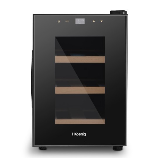 Vinoteca negra pequeña 6 botellas Hkoenig AGE6