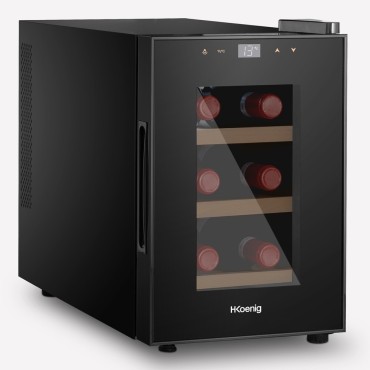 Vinoteca negra pequeña 6 botellas Hkoenig AGE6 2