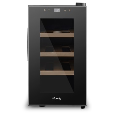 Vinoteca pequeña negra 8 botellas Hkoenig AGE8 2