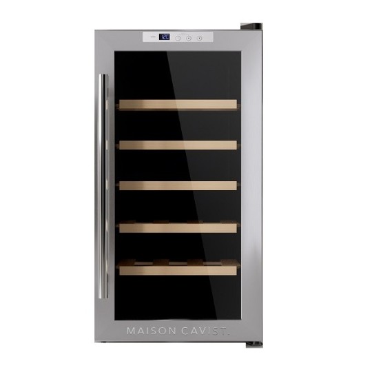 Vinoteca Acero Inoxidable 18 botellas CAVC18