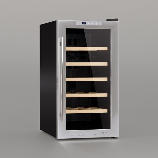 Vinoteca CAVC18 – 18 Botellas, Acero Inoxidable, Termoeléctrica y Silenciosa