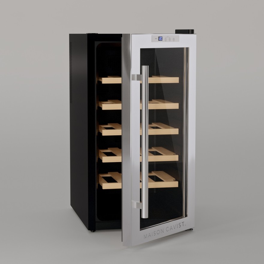 Vinoteca CAVC18 – 18 Botellas, Acero Inoxidable, Termoeléctrica y Silenciosa