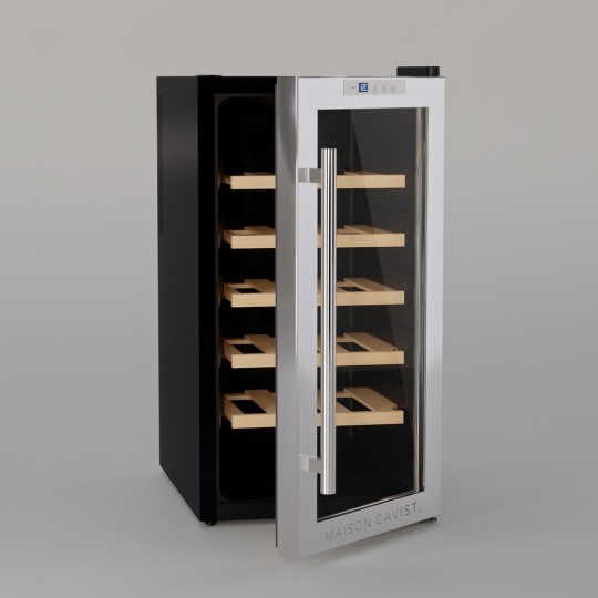 Vinoteca CAVC18 – 18 Botellas, Acero Inoxidable, Termoeléctrica y Silenciosa