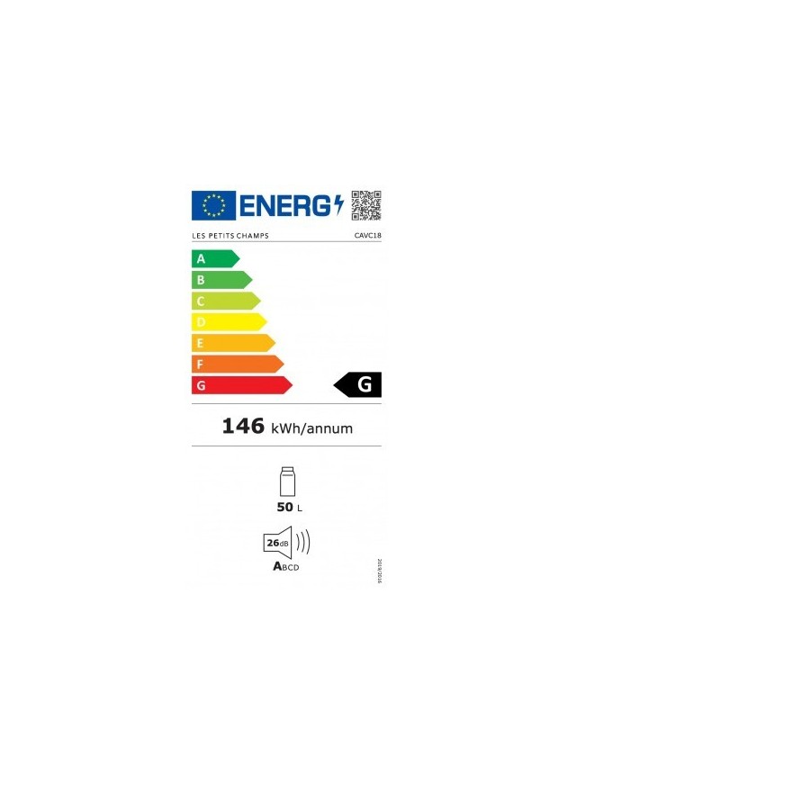 Vinoteca CAVC18 – 18 Botellas, Acero Inoxidable, Termoeléctrica y Silenciosa