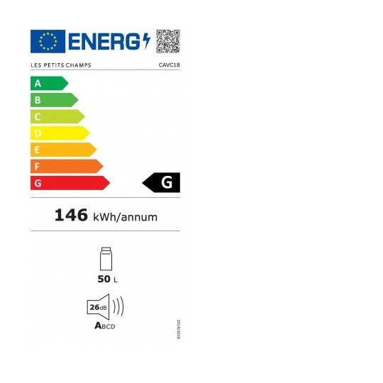Vinoteca CAVC18 – 18 Botellas, Acero Inoxidable, Termoeléctrica y Silenciosa