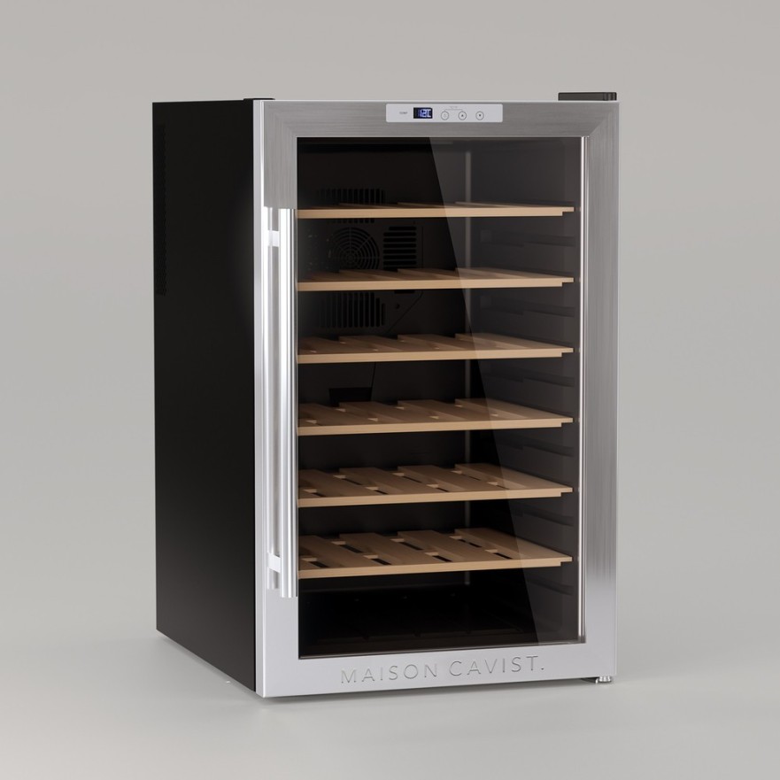 Vinoteca CAVC28 – 28 Botellas, Acero Inoxidable, Termoeléctrica y Silenciosa