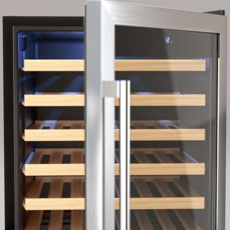 Vinoteca Acero Inoxidable compresor 48 botellas CAVC48