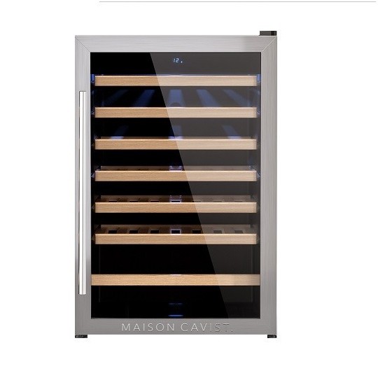 Vinoteca CAVC48 – 48 Botellas, Acero Inoxidable, Compresor Silencioso