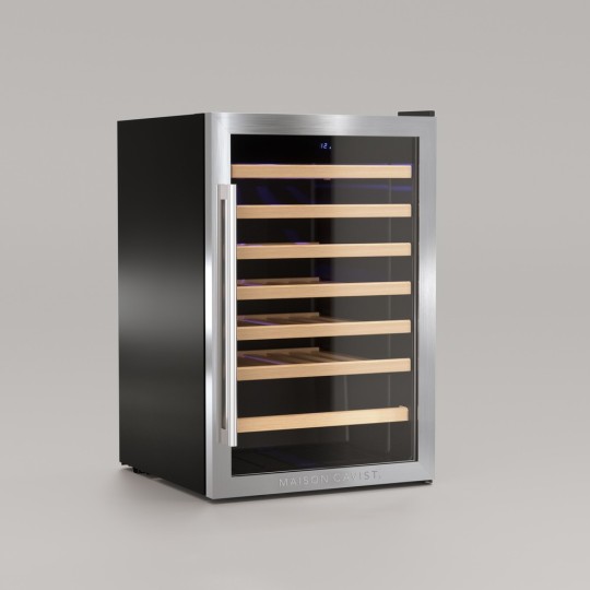 Vinoteca CAVC48 – 48 Botellas, Acero Inoxidable, Compresor Silencioso