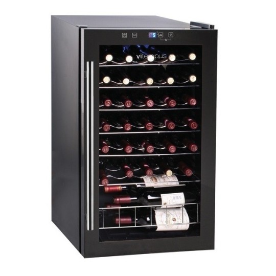 Vinoteca negra para 30 botellas Vi33