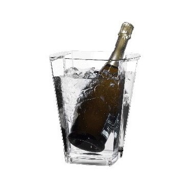 Cubitera Alaska Acrílica para 1 Botella de Vino – Diseño Elegante