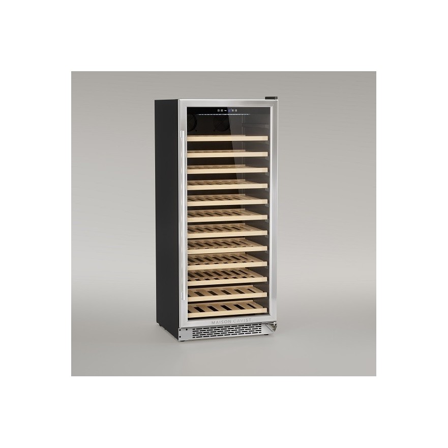 Vinoteca Grande CAVCE100 – Acero Inoxidable, 100 Botellas, Conservación Premium