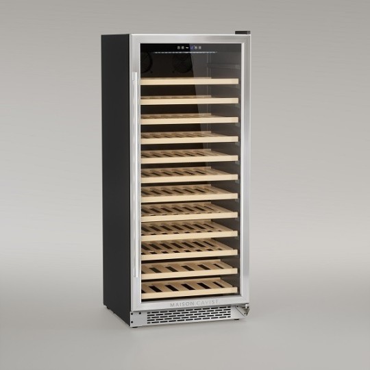 Vinoteca Grande CAVCE100 – Acero Inoxidable, 100 Botellas, Conservación Premium