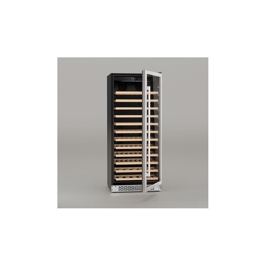 Vinoteca Grande CAVCE100 – Acero Inoxidable, 100 Botellas, Conservación Premium