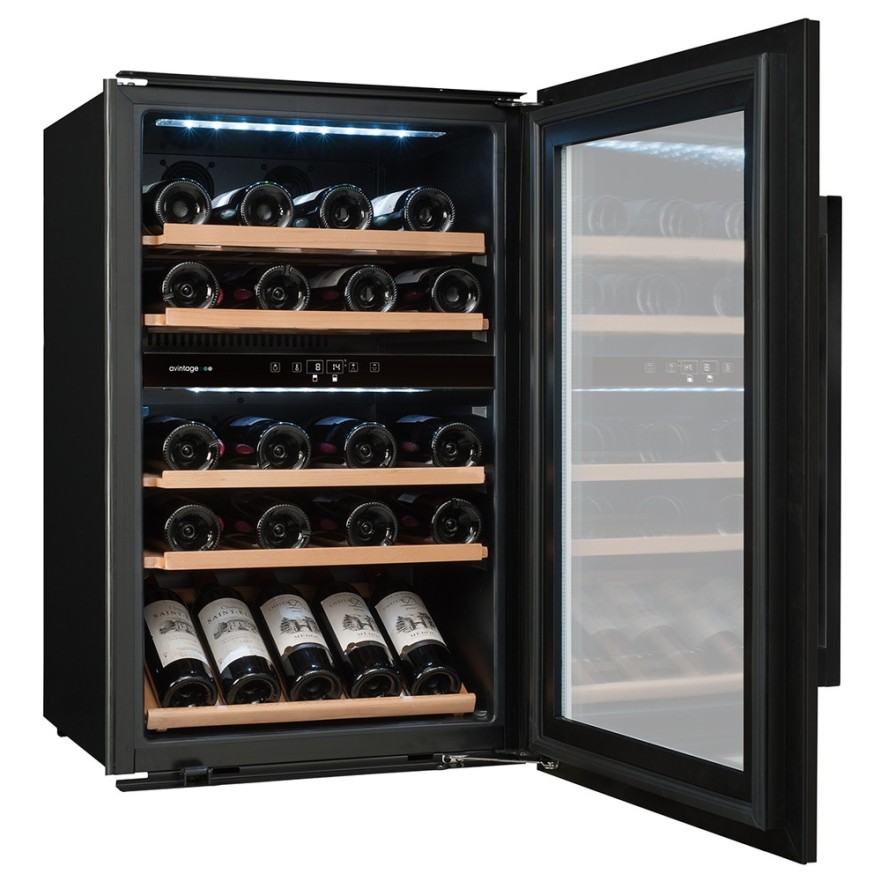Vinoteca Integrable en Columna Avintage AVI88G2 – 51 Botellas, 2 Zonas de Temperatura