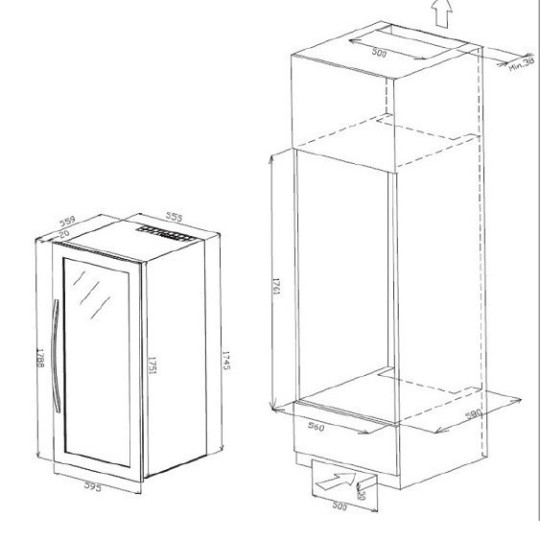 Vinoteca Encastrable en Columna Avintage AVI97X3ZI – 97 Botellas, Triple Zona de Temperatura