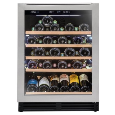 Vinoteca Integrable Bajo Encimera Avintage AVU52TX1 – 53 Botellas, Acero Inoxidable