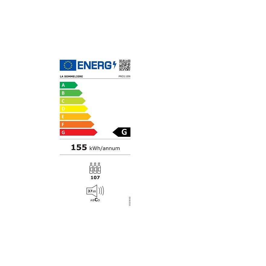 Vinoteca envejecimiento para 107 botellas La Sommeliere PRO110N