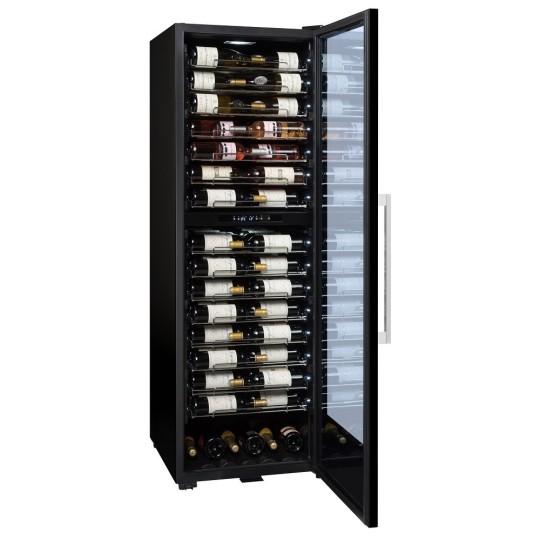 Vinoteca La Sommeliere Pro160 DZ – 152 Botellas, Doble Zona, baldas deslizantes
