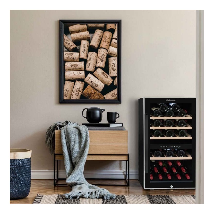 Vinoteca La Someliere ECS51-2Z – 50 Botellas, Doble Zona de Temperatura