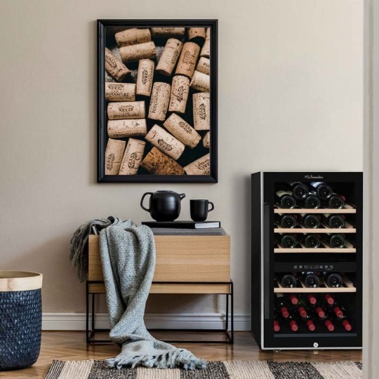 Vinoteca La Someliere ECS51-2Z – 50 Botellas, Doble Zona de Temperatura