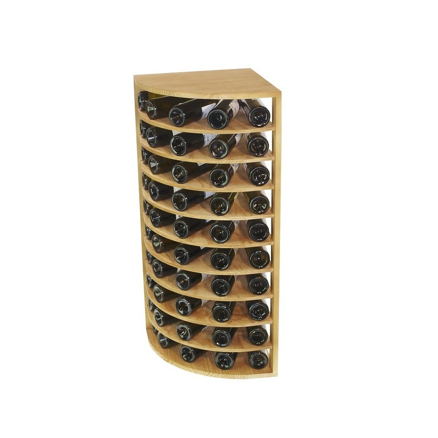 Botellero de Madera de Pino EX2036 | Capacidad 50 Botellas | Diseño Compacto