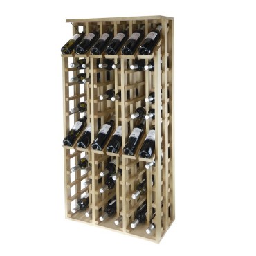 Botellero de Madera de Pino VILAMARTIN para 72 Botellas – Diseño Robusto y Funcional