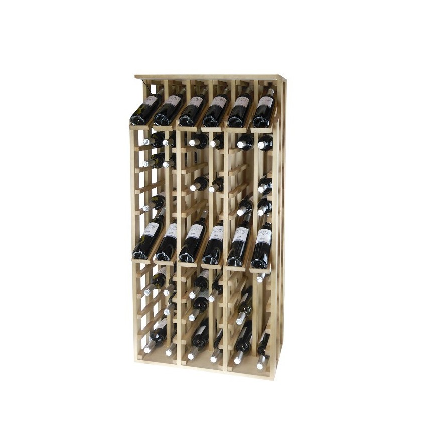Botellero de Madera de Pino VILAMARTIN | Capacidad 72 Botellas | Diseño Elegante