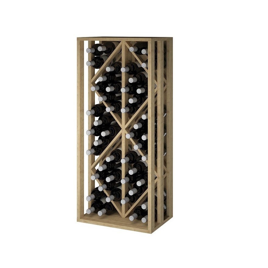 Botellero madera de pino 48 botellas TORAL