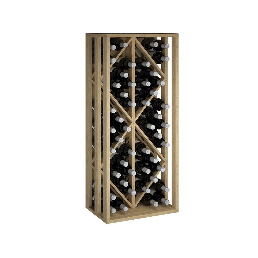 Botellero de Madera de Pino TORAL | Capacidad 48 Botellas | Diseño Elegante