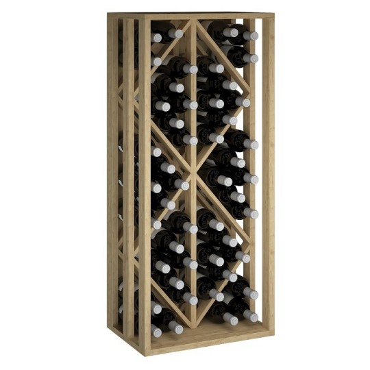 Botellero de Madera de Pino TORAL | Capacidad 48 Botellas | Diseño Elegante