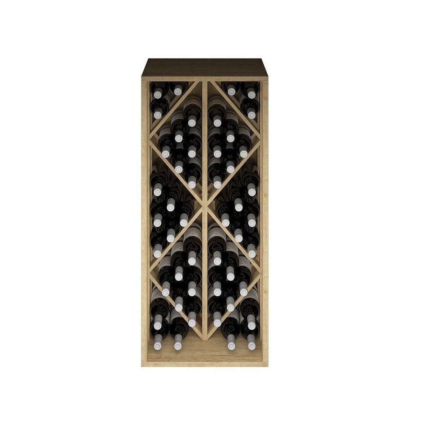 Botellero de Madera de Pino TORAL | Capacidad 48 Botellas | Diseño Elegante