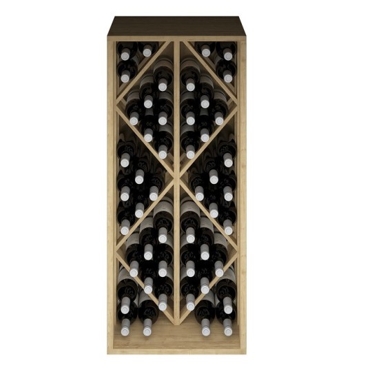 Botellero de Madera de Pino TORAL | Capacidad 48 Botellas | Diseño Elegante