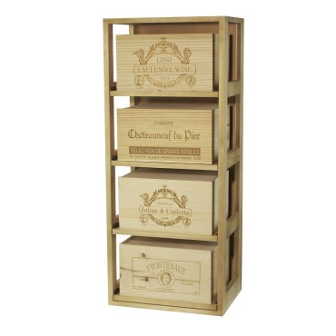 Botellero para 4 cajas de vino de 6 botellas EX2558 2