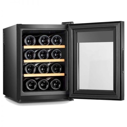 Vinoteca negra 12 botellas Climadiff CC12F