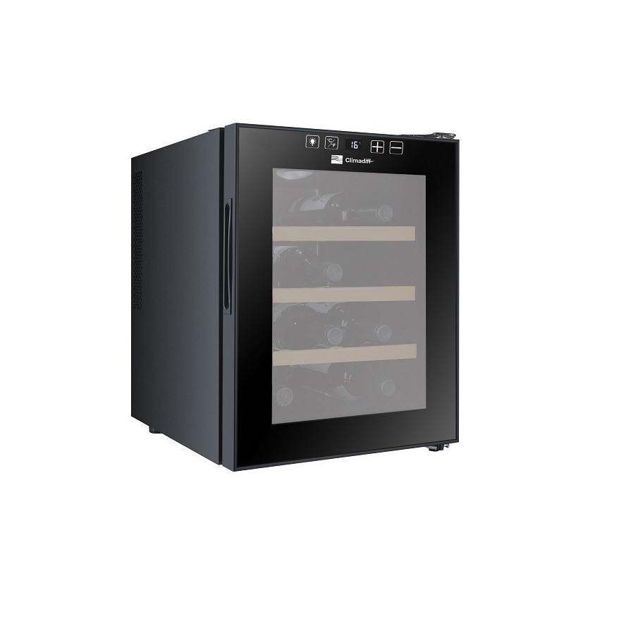 Vinoteca negra 12 botellas Climadiff CUVEE12