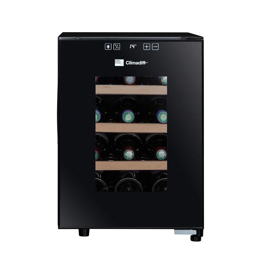 Vinoteca negra 12 botellas Climadiff CUVEE12