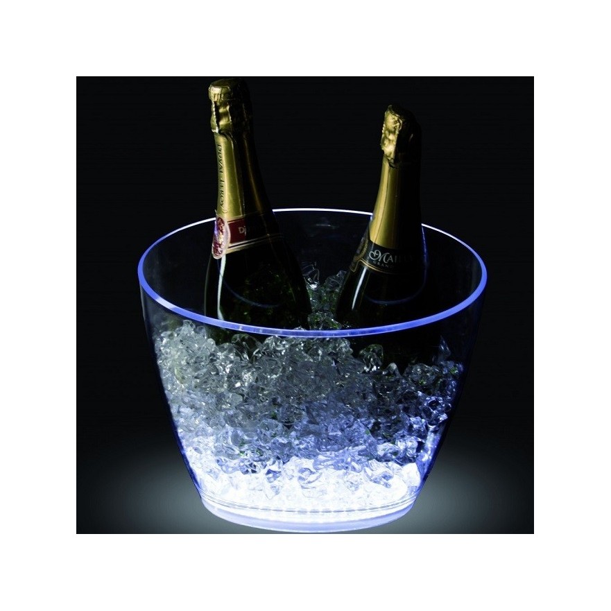 Cubitera Nice 2 botellas con base iluminada Led