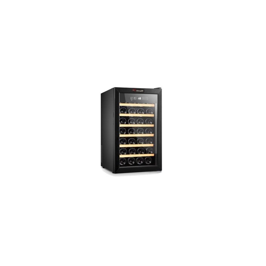 Vinoteca negra 28 botellas Climadiff CC28F