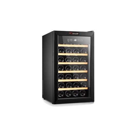 Vinoteca negra 28 botellas Climadiff CC28F